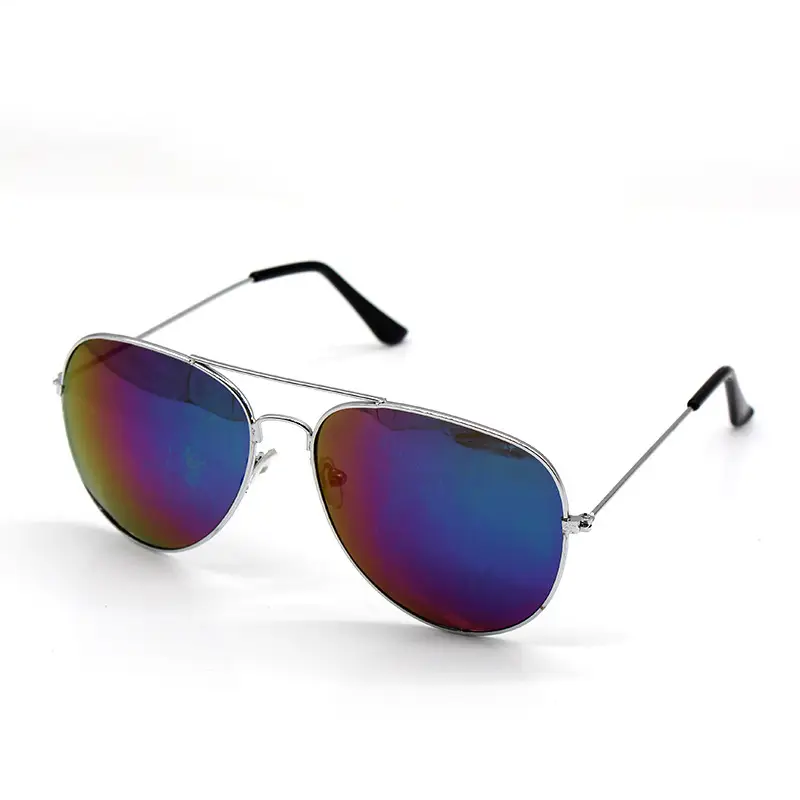 Men's Blue Mirror Metal Sunglasses Pilot Toad - Image 8