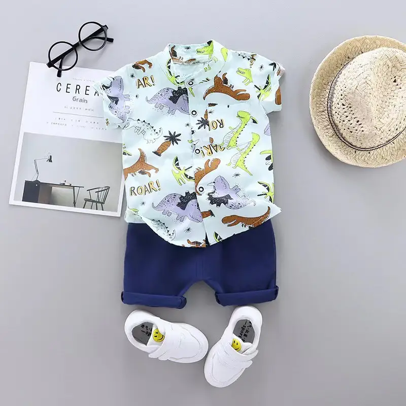 Cotton Cartoon Infant Toddler Suit Yellow Blue 1-4Yrs - Image 31