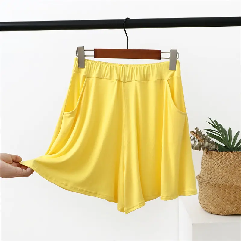 Women's Blue Modal Shorts Large Loose Pajama Pants - Image 18