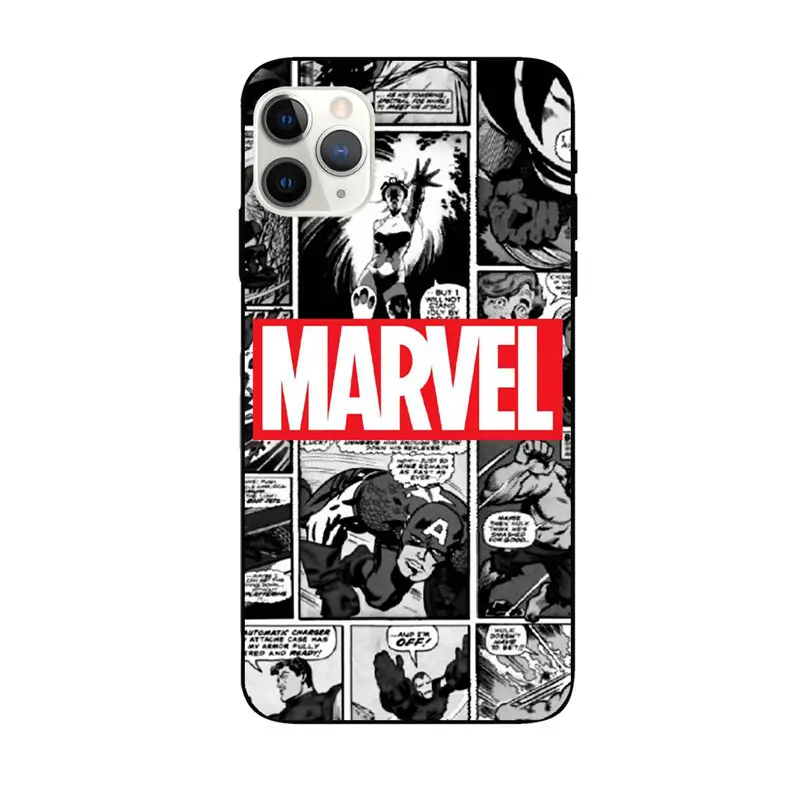Marvel Hulk Phone Case Black Anti-Fingerprint 14 Promax