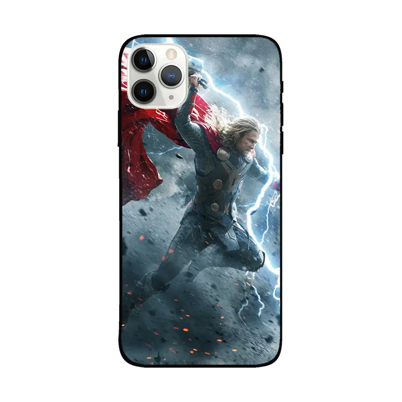 Marvel Hulk Phone Case Black Anti-Fingerprint 14 Promax