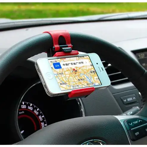 Car Steering Wheel Phone Holder with Map Display - Image 3