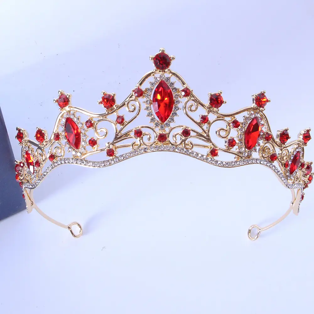 Silver Crystal Bridal Crown Headband for Wedding Party