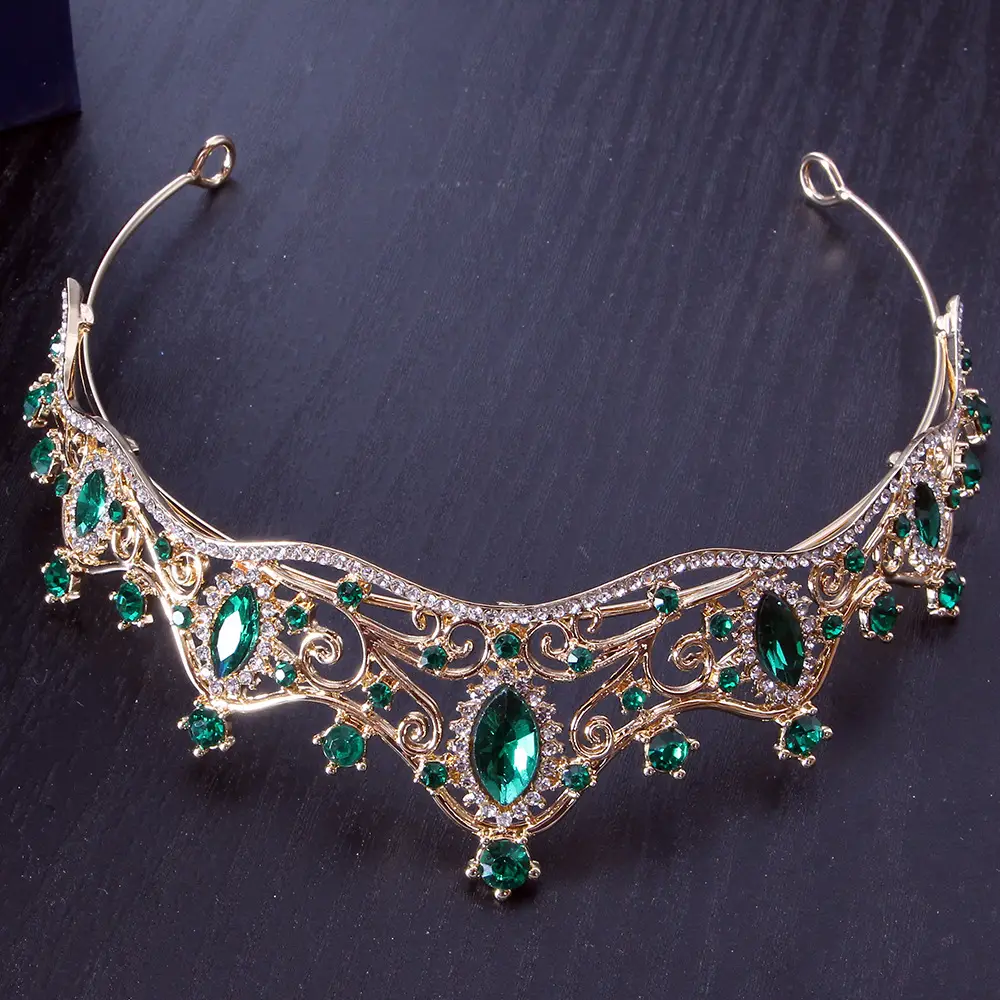 Silver Crystal Bridal Crown Headband for Wedding Party — feature 15