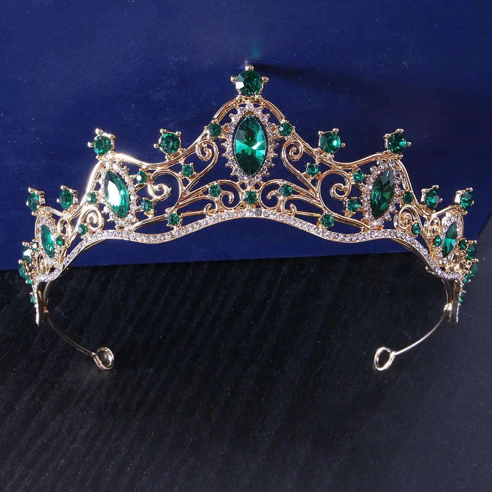 Silver Crystal Bridal Crown Headband for Wedding Party