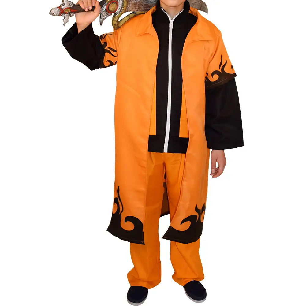 Ninja Cloak Orange Naruto Costume Harajuku Style - Image 3