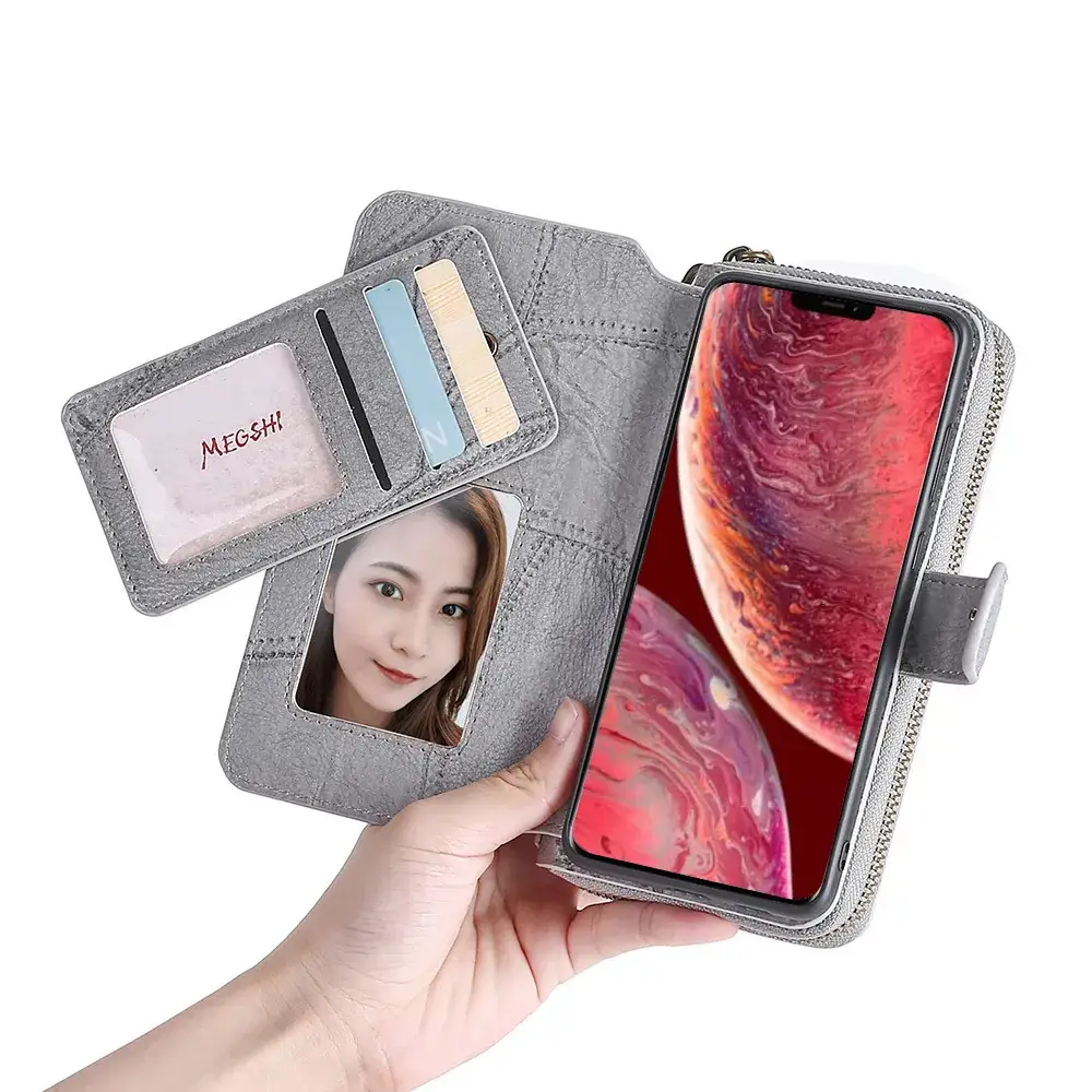 Apple 16 Pro Max Wallet Phone Case Flip Cover Anti-Fingerprint Leather - Image 5