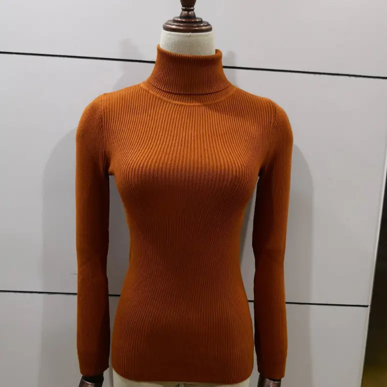 Women K-Style White Knit Pullover Sweater — feature 25
