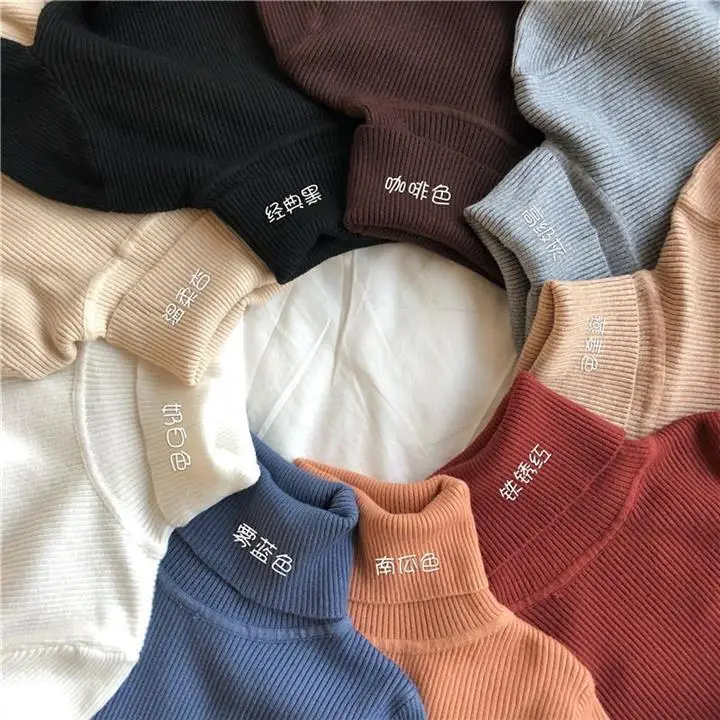 Women K-Style White Knit Pullover Sweater — feature 3