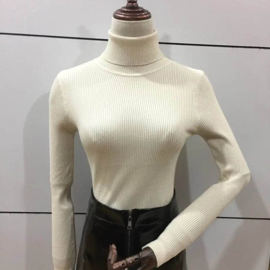 Women K-Style White Knit Pullover Sweater — feature 30