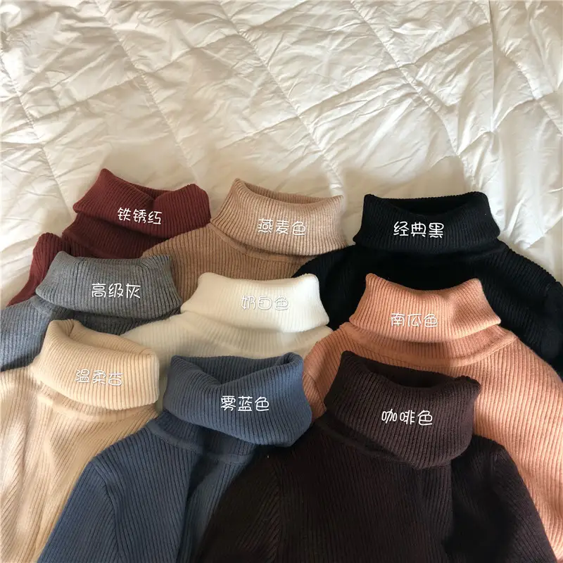 Women K-Style White Knit Pullover Sweater — feature 4