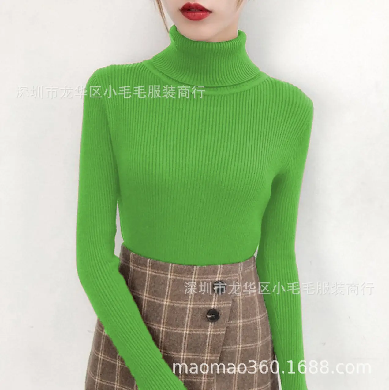 Women K-Style White Knit Pullover Sweater