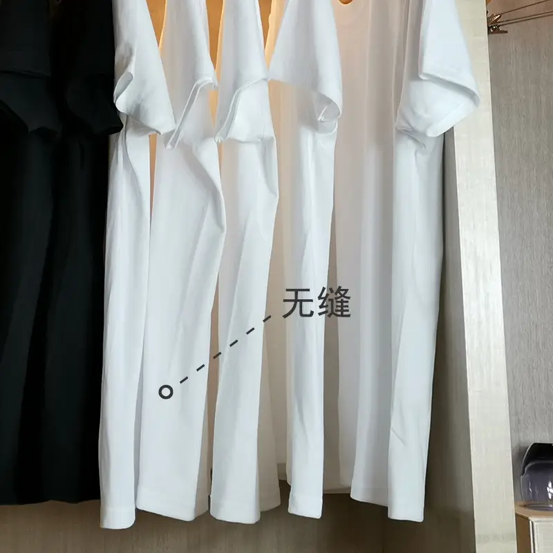 White Cotton Loose T-Shirt Plus Size Women's Joker Color