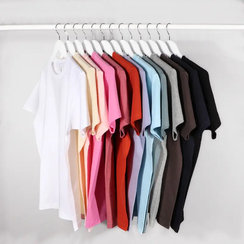 Men Women Cotton Crewneck T-Shirt 250g Xinjiang - Image 15