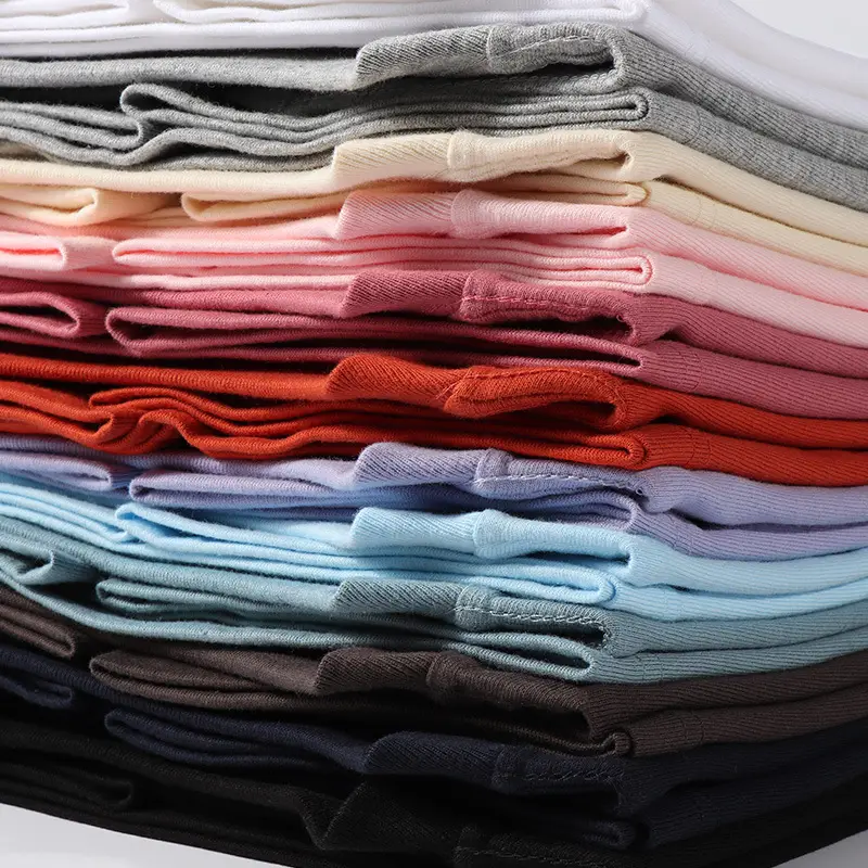 Men Women Cotton Crewneck T-Shirt 250g Xinjiang - Image 4
