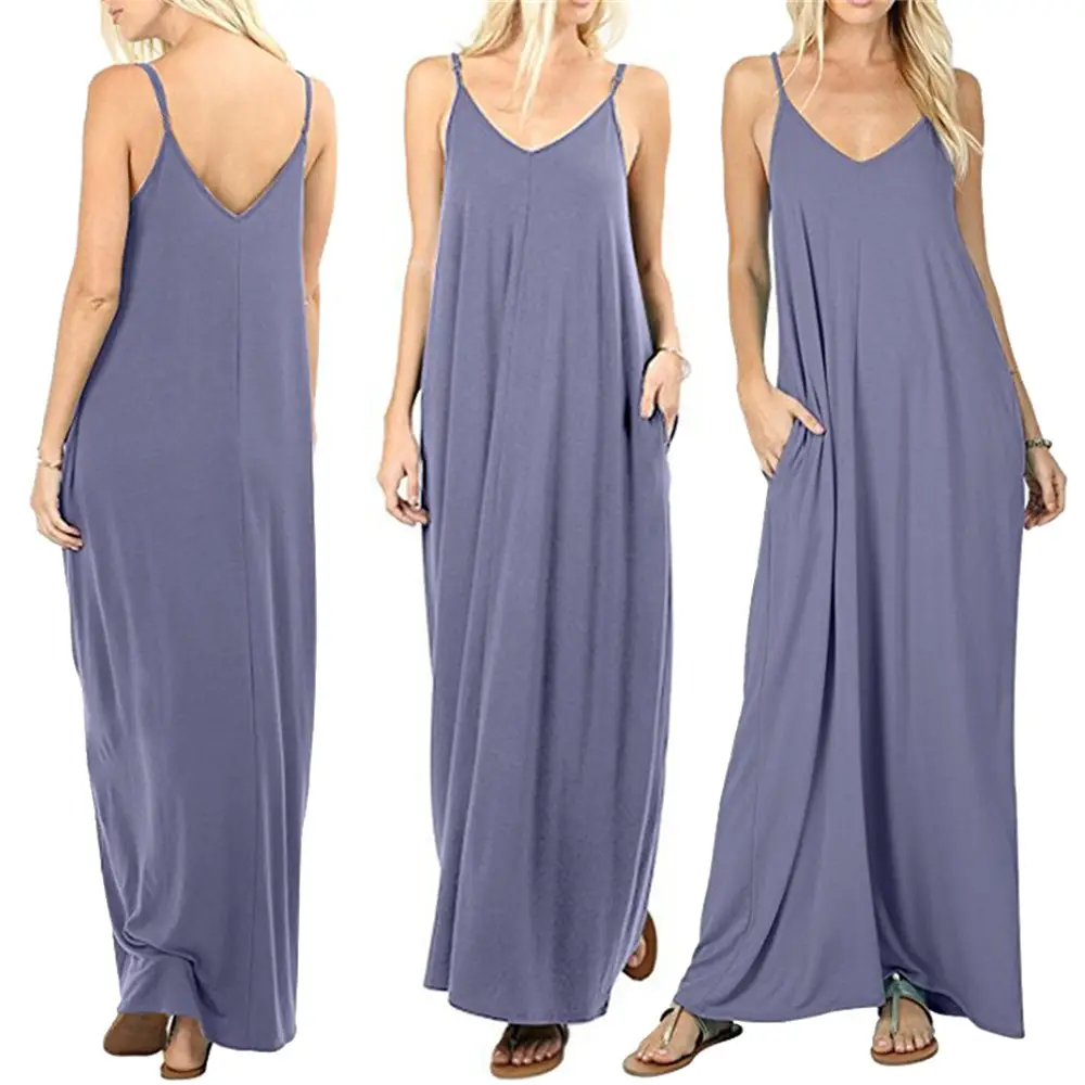 Maroon Loose Sleeve V-Neck V-Long V-Long Dress - Image 12