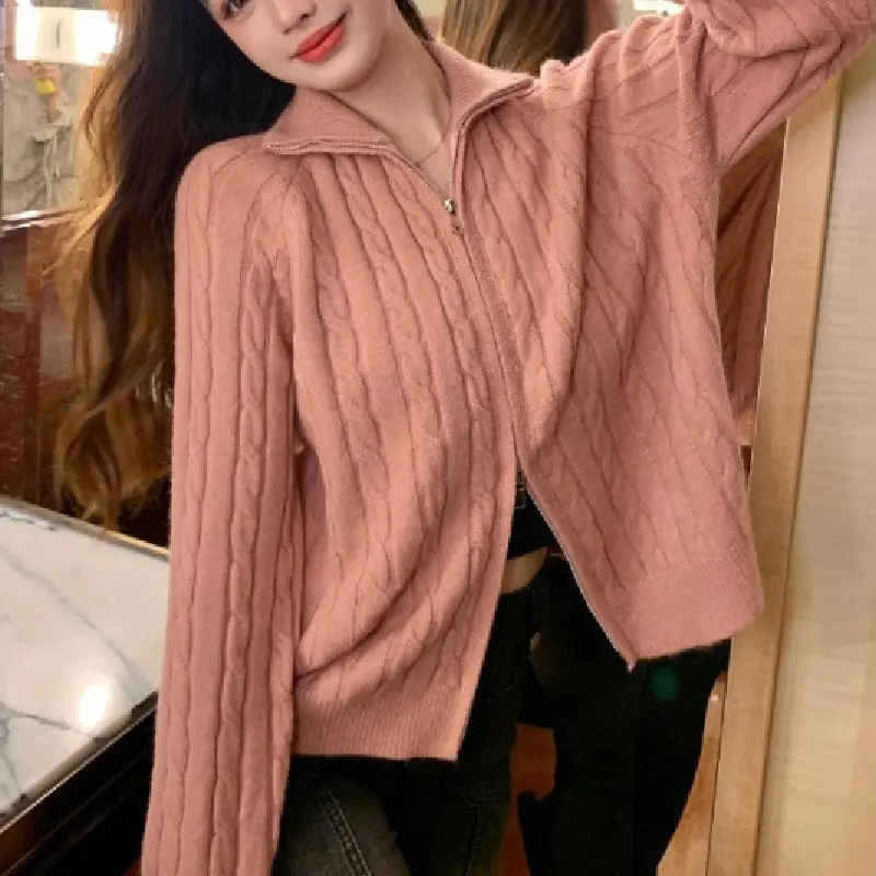Women's 2024 Knitted Hooded Cardigan Jacket Small â feature 3