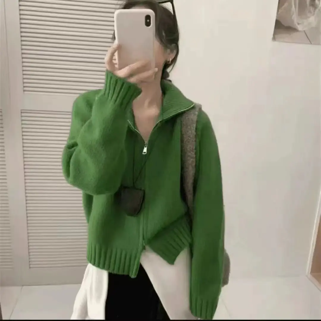 Women's 2024 Knitted Hooded Cardigan Jacket Small â feature 4