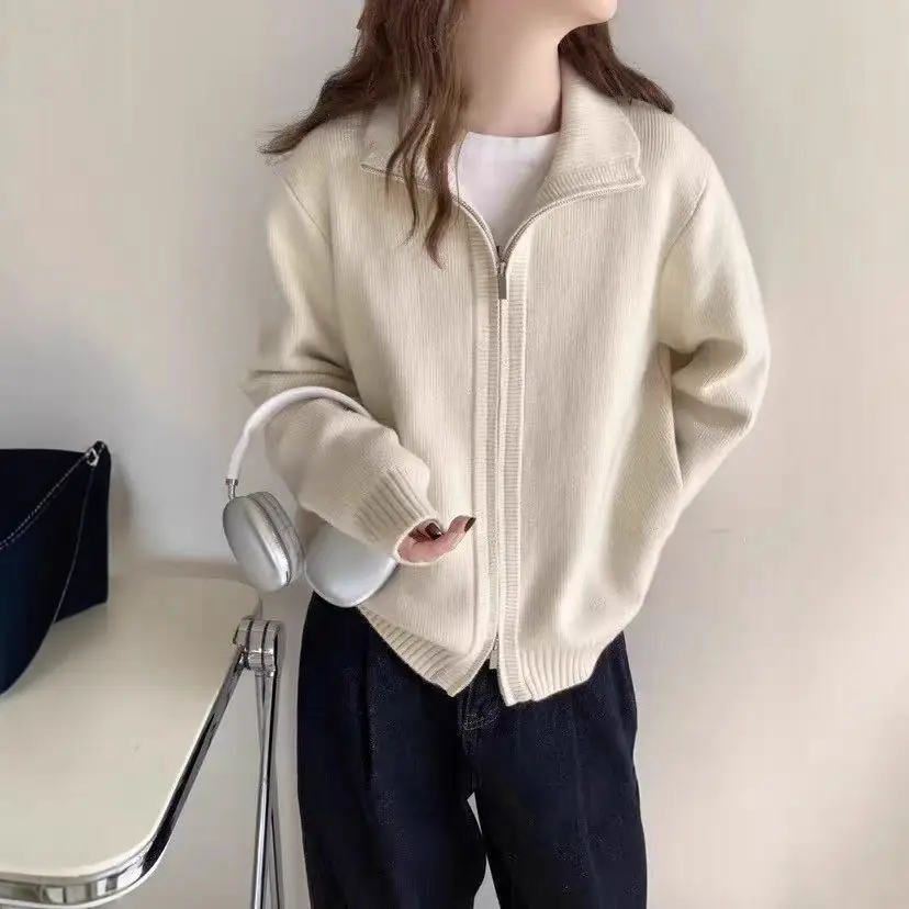 Women's 2024 Knitted Hooded Cardigan Jacket Small â feature 5