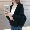 Women's 2024 Knitted Hooded Cardigan Jacket Small - Image 4