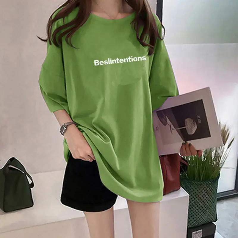 Women Green Printed Pullover T-Shirt Summer 2023 — feature 10