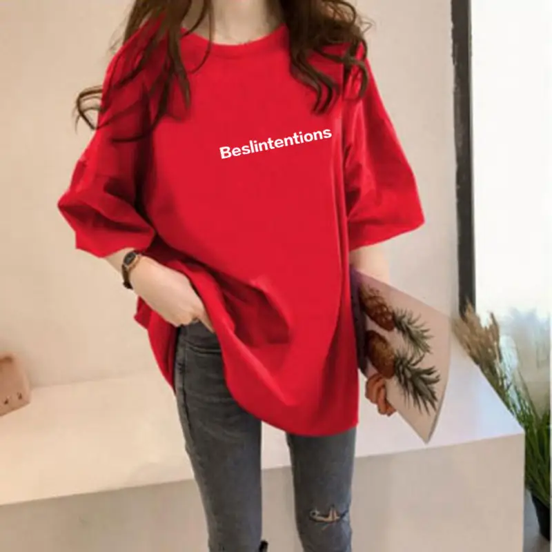 Women Green Printed Pullover T-Shirt Summer 2023 — feature 6
