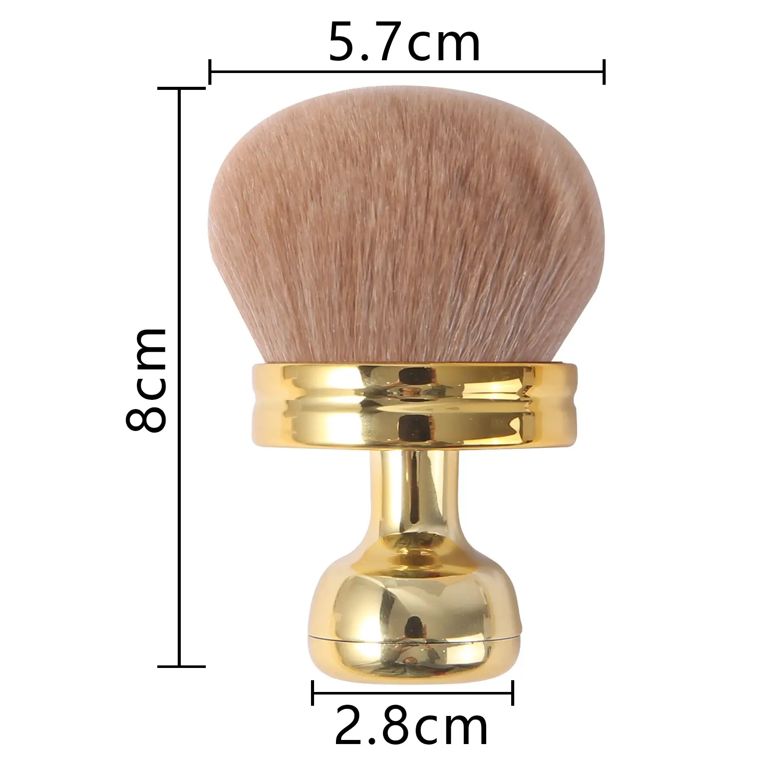 Ultra-Soft Large Mushroom Makeup Brush for Setting & Contouring - Image 7