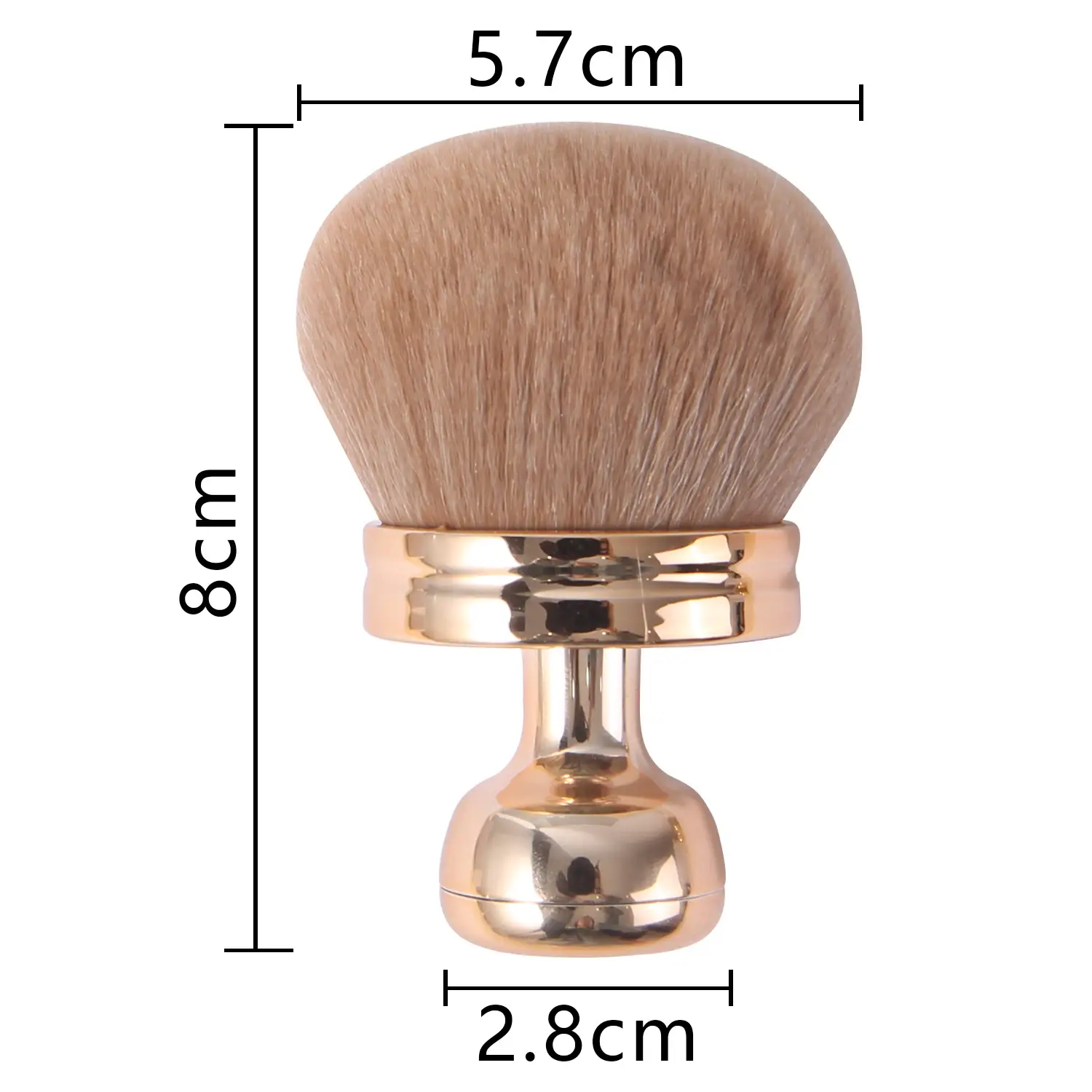Ultra-Soft Large Mushroom Makeup Brush for Setting & Contouring - Image 8