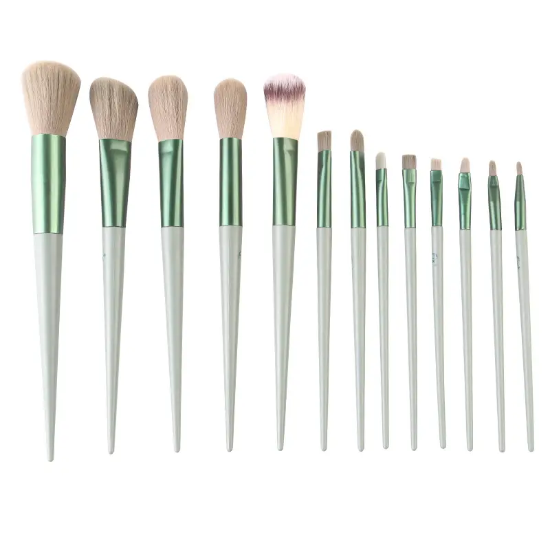 13-Piece Makeup Brush Set for Blending, Contouring, and Eye Makeup - Image 11