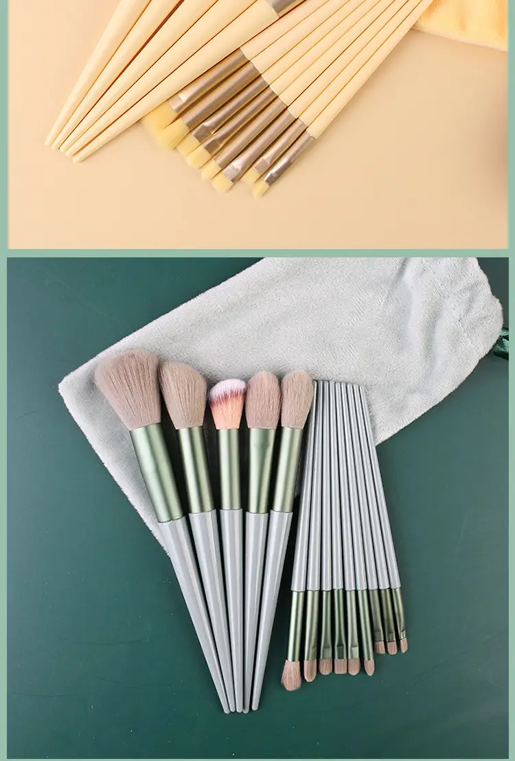 13-Piece Makeup Brush Set for Blending, Contouring, and Eye Makeup — feature 10