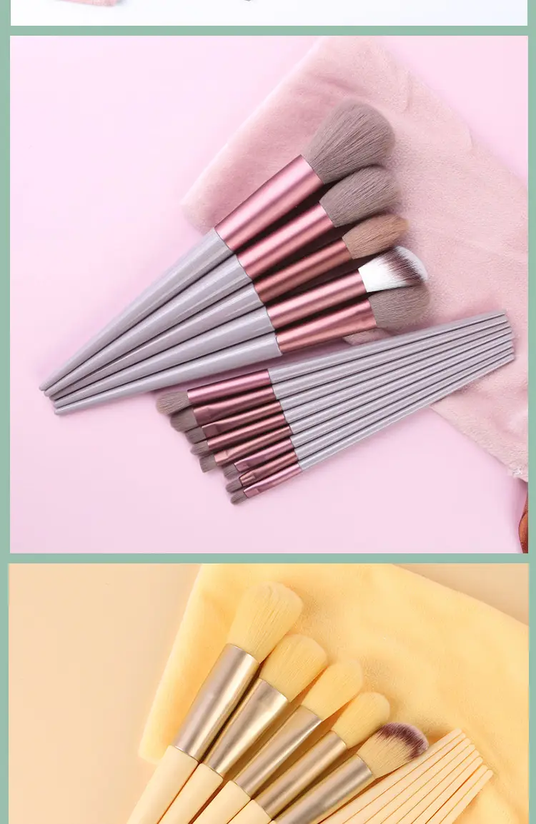 13-Piece Makeup Brush Set for Blending, Contouring, and Eye Makeup — feature 12