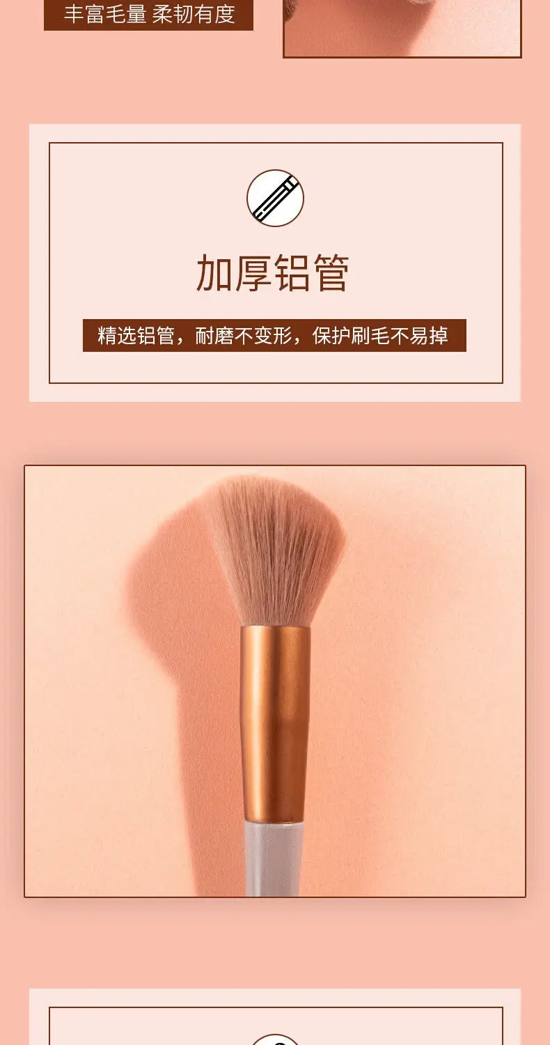 13-Piece Makeup Brush Set for Blending, Contouring, and Eye Makeup — feature 16