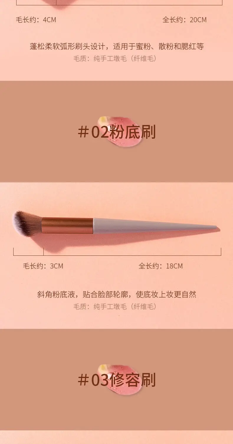 13-Piece Makeup Brush Set for Blending, Contouring, and Eye Makeup — feature 20