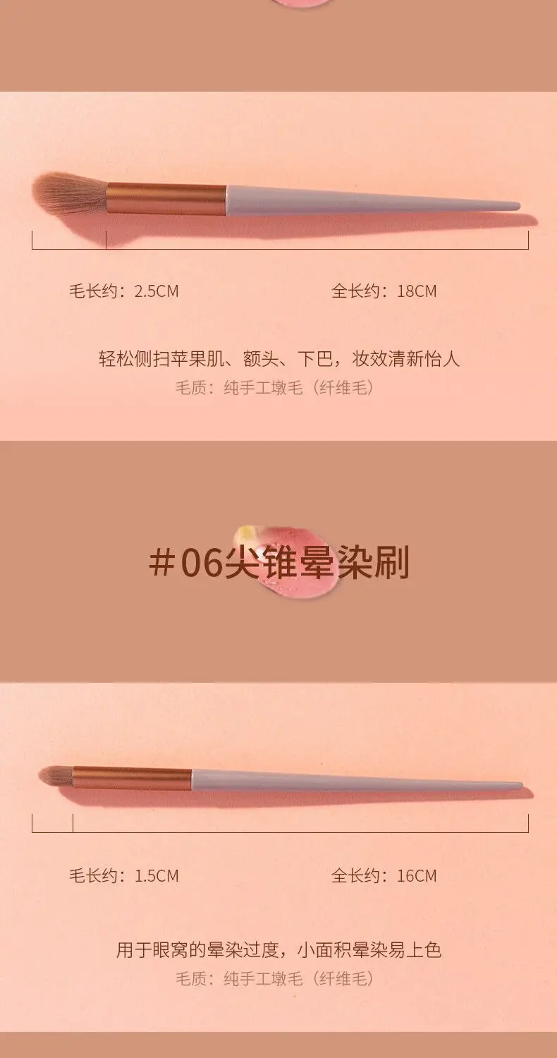 13-Piece Makeup Brush Set for Blending, Contouring, and Eye Makeup — feature 22