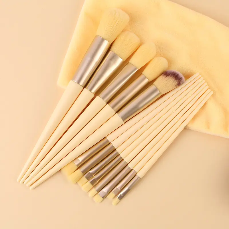 13-Piece Makeup Brush Set for Blending, Contouring, and Eye Makeup - Image 3