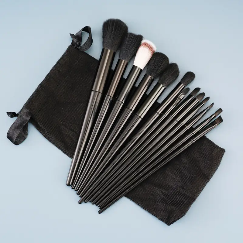 13-Piece Makeup Brush Set for Blending, Contouring, and Eye Makeup - Image 6