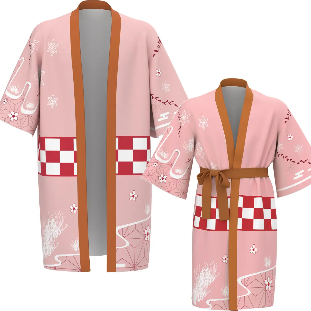 Yellow Triangle Ghost Blade Kimono Bathrobe - Image 12