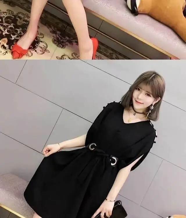 Women's Off-Shoulder Dress 2026 Plus Size Batwing Sleeve — feature 16