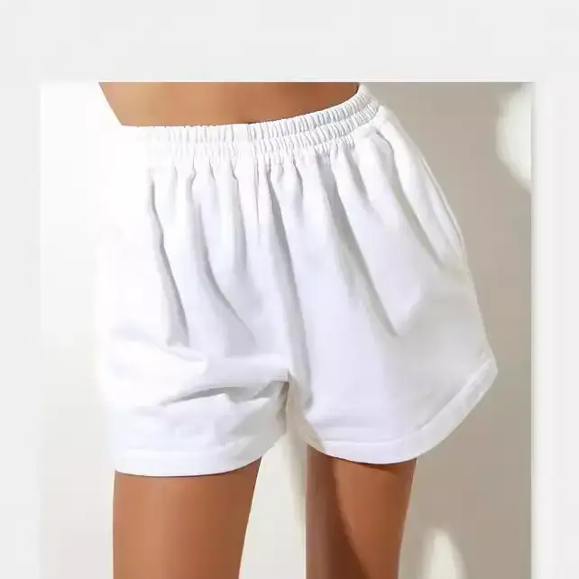 Women's Black High Waist Slim Shorts Summer Wear - Image 6