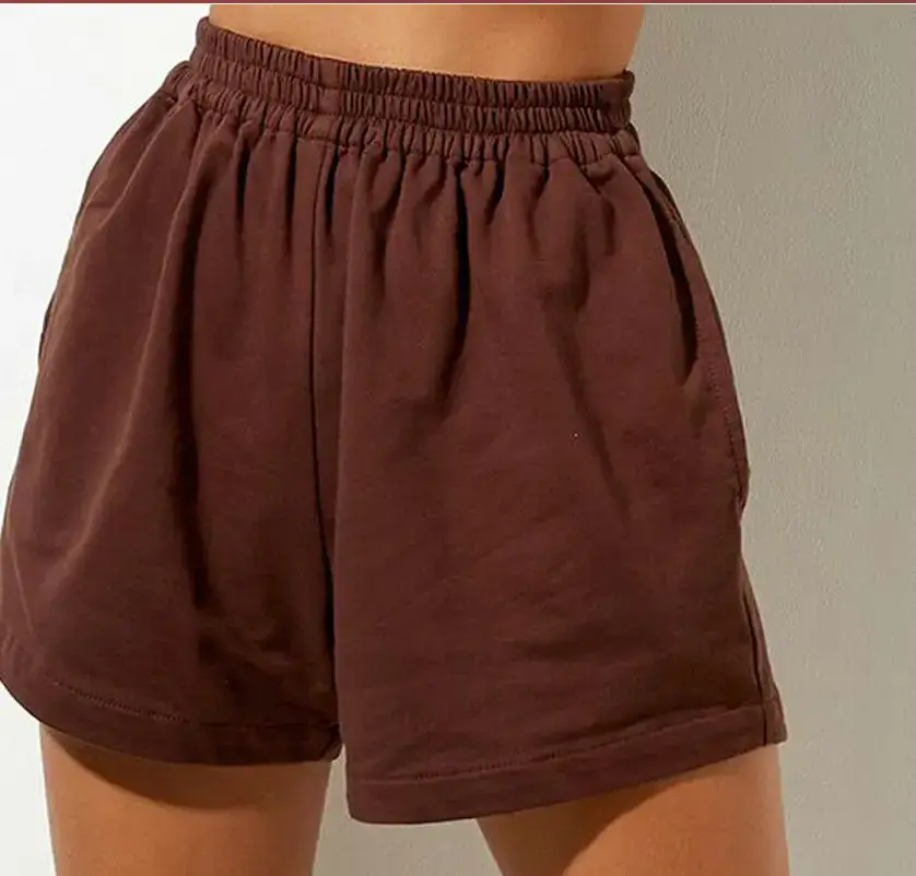 Women's Black High Waist Slim Shorts Summer Wear - Image 2