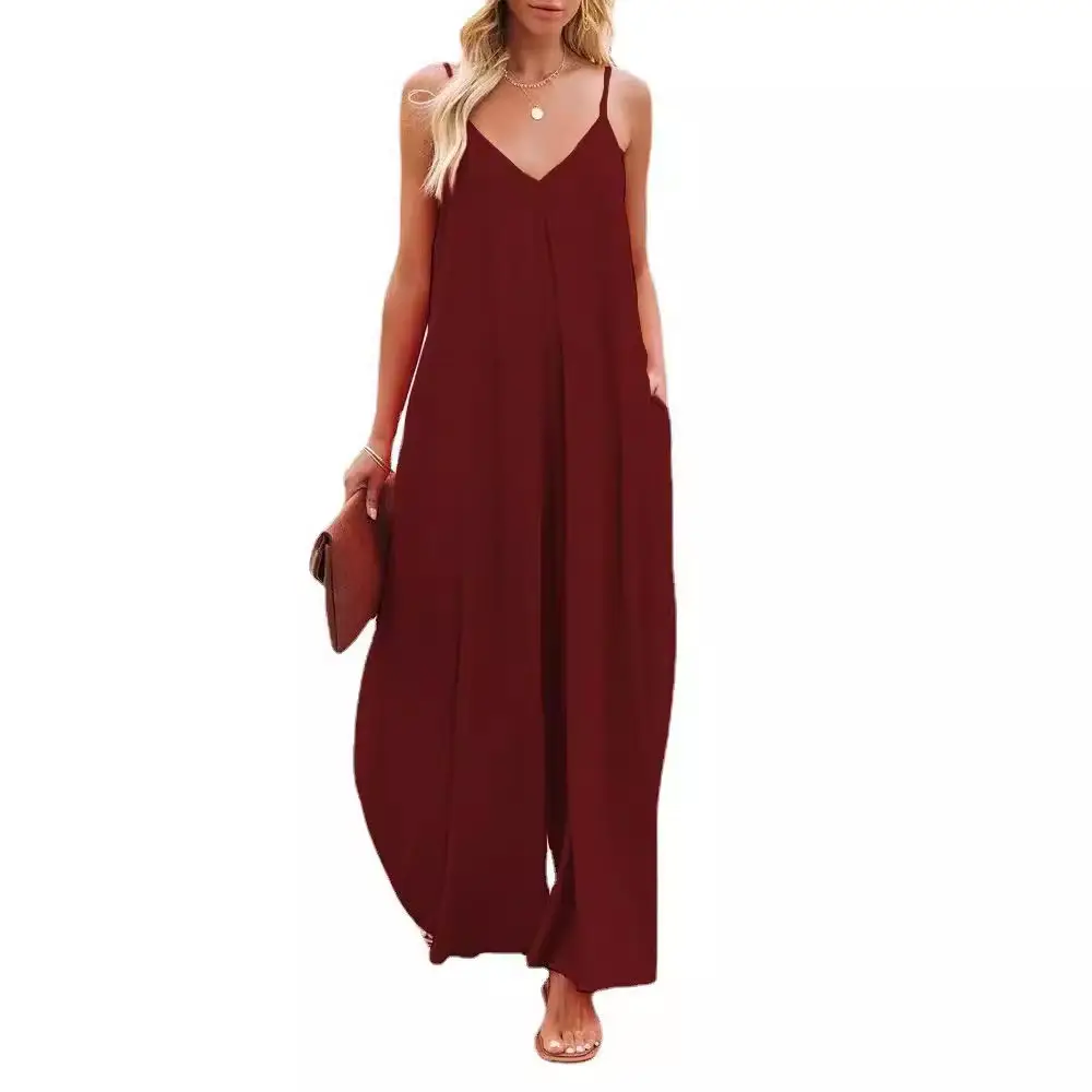 Women 2025 Summer Wide Leg Pants Pure Grey - Image 7