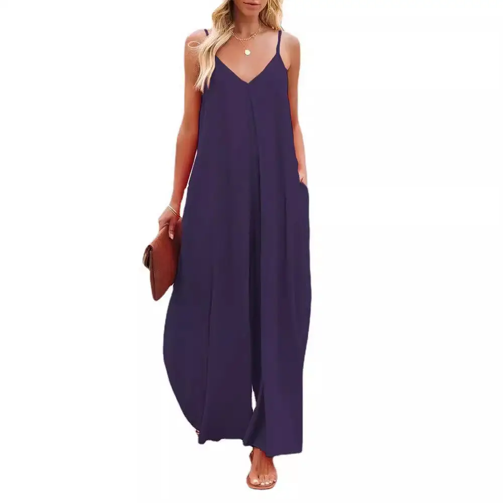 Women 2025 Summer Wide Leg Pants Pure Grey - Image 8