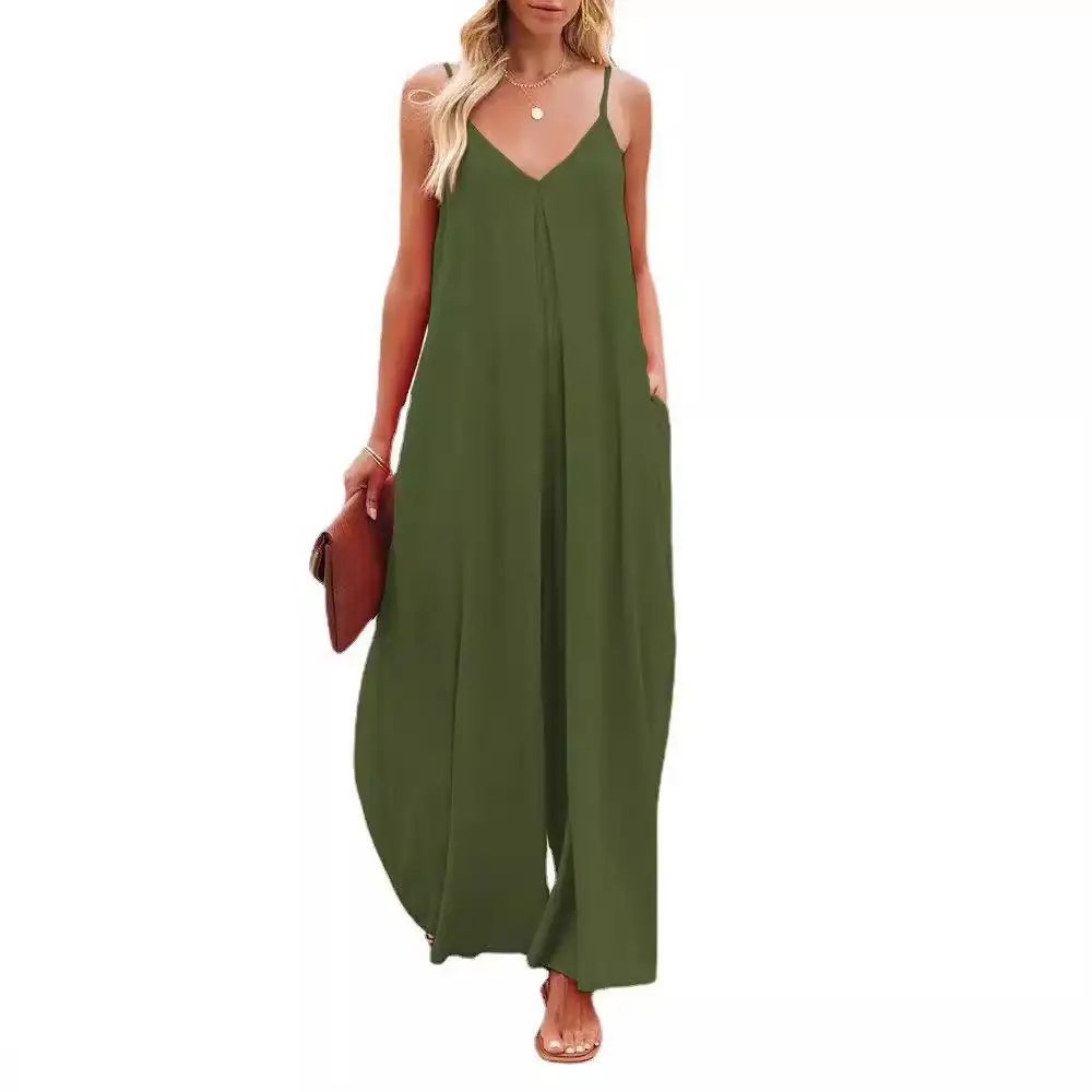 Women 2025 Summer Wide Leg Pants Pure Grey - Image 9