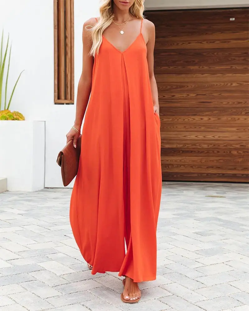 Women 2025 Summer Wide Leg Pants Pure Grey - Image 5
