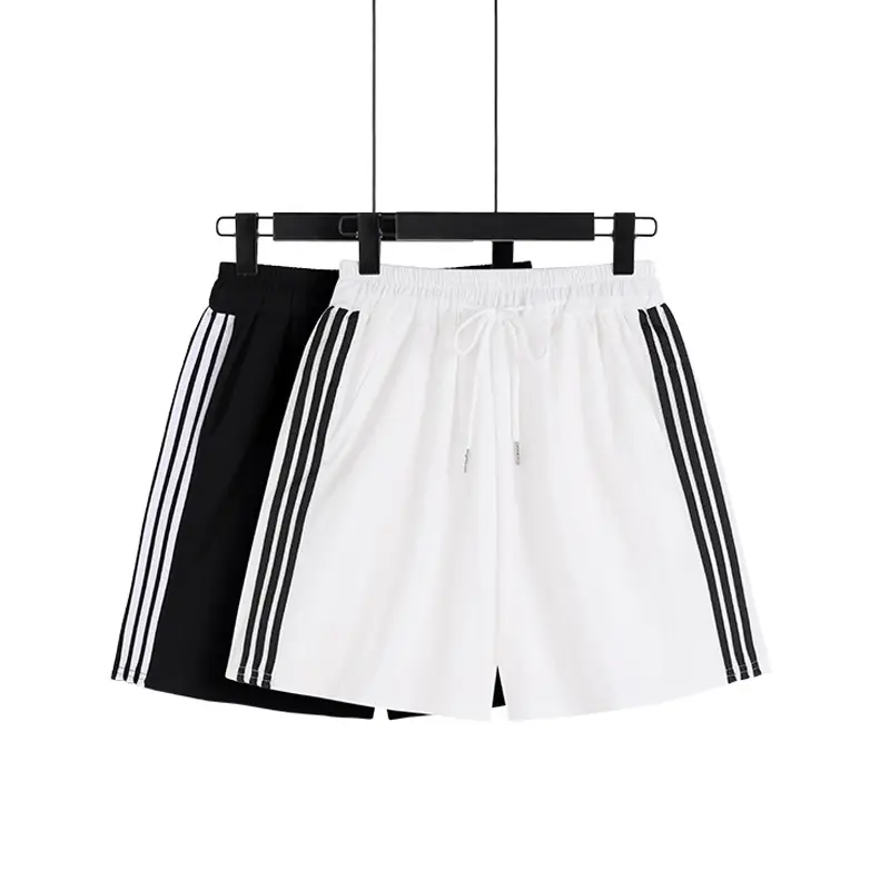 Women's White 2025 Shorts High Waist Loose Fit - Image 7