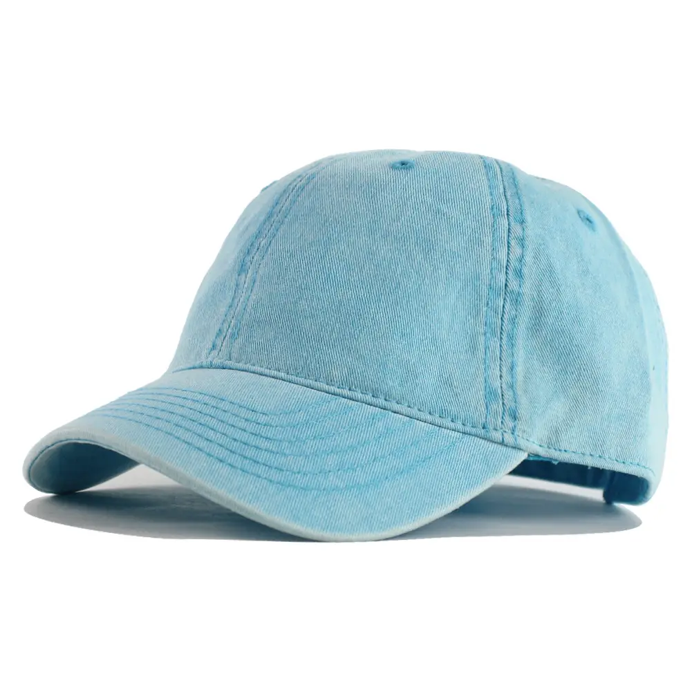 Gray Denim Baseball Cap for Men Sun Protection - Image 13