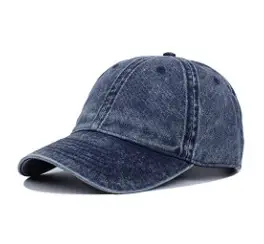 Gray Denim Baseball Cap for Men Sun Protection - Image 7