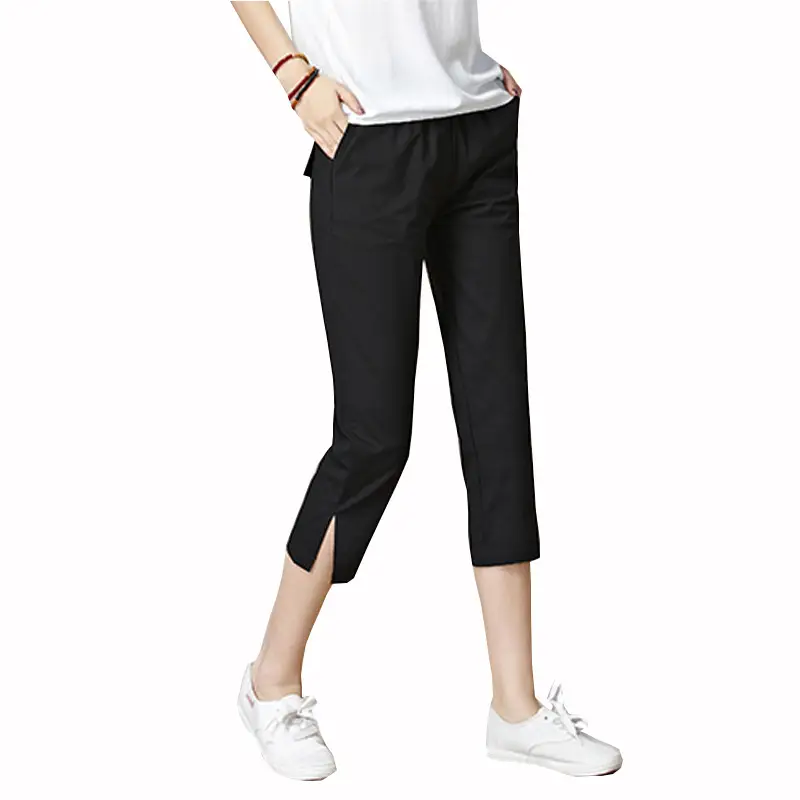 Women's Orange Capri Pants Harlan Large Thin Cotton - Image 11
