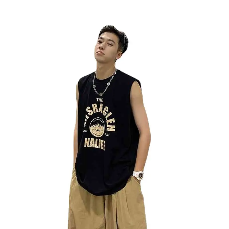 Men Sleeveless Junior Company T-Shirt Black - Image 11