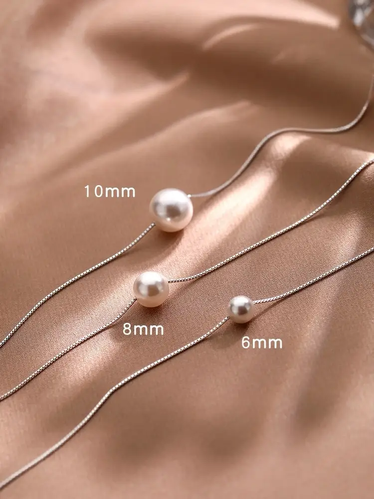 Korean Pearl Necklace for Women Elegant Clavicle Chain — feature 1